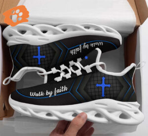 Jesus Walk By Faith Yezy Running Sneakers CM Gift for Men Women