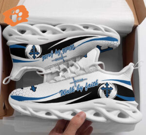 Jesus Walk By Faith Yezy Running Sneakers Gift for Men Women