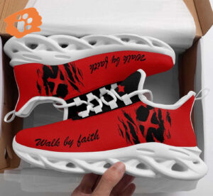 Jesus Walk By Faith Yezy Running Sneakers Gift for Men Women