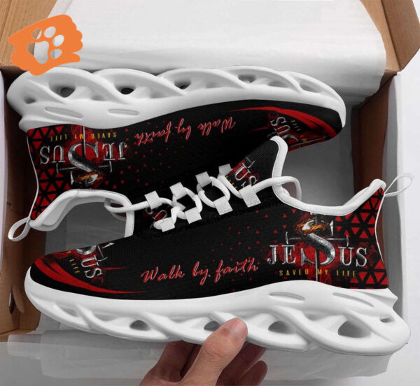 Jesus Walk By Faith Yezy Running Sneakers Gift for Men Women