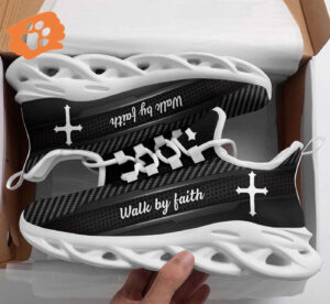 Jesus Walk By Faith Yezy Running Sneakers Gift for Men Women