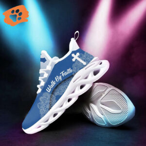 Jesus Walk By Faith Yezy Running Sneakers Gift for Men Women