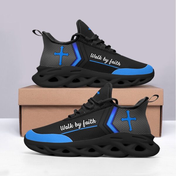 Jesus Walk By Faith Yezy Running Sneakers Gift for Men Women