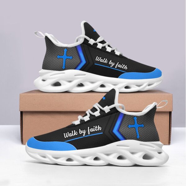 Jesus Walk By Faith Yezy Running Sneakers Gift for Men Women