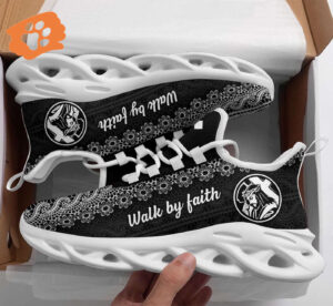Jesus Walk By Faith Yezy Running Sneakers Gift for Men Women
