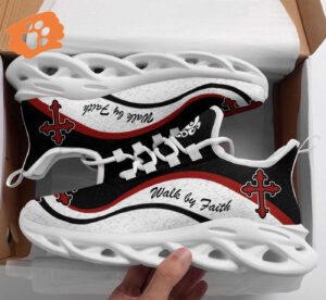 Jesus Walk By Faith Yezy Running Sneakers Gift for Men Women