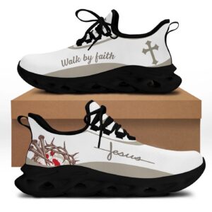 Jesus Walk By Faith Yezy Running Sneakers Gift for Men Women 1
