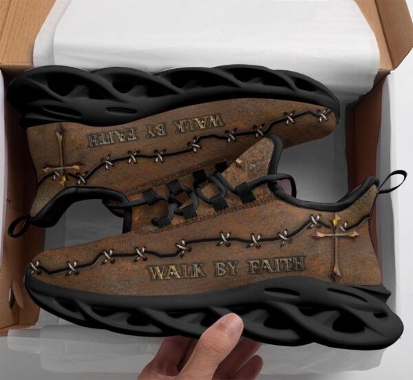 Jesus Walk By Faith Yezy Running Sneakers Gift for Men Women