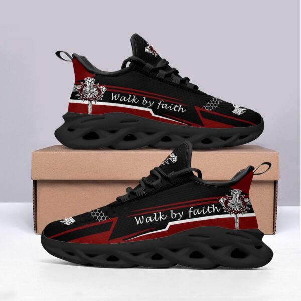 Jesus Walk By Faith Yezy Running Sneakers Gift for Men Women