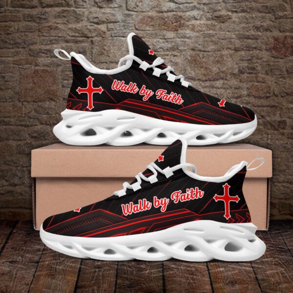 Jesus Walk By Faith Yezy Running Sneakers Gift for Men Women