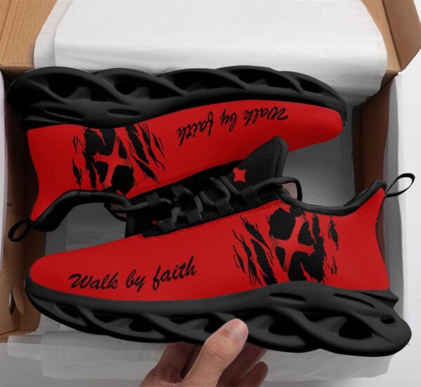 Jesus Walk By Faith Yezy Running Sneakers Gift for Men Women
