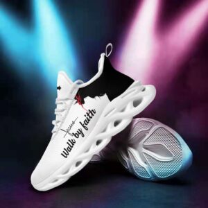 Jesus - Walk By Faith Yezy Running Sneakers Gift for Men Women 1
