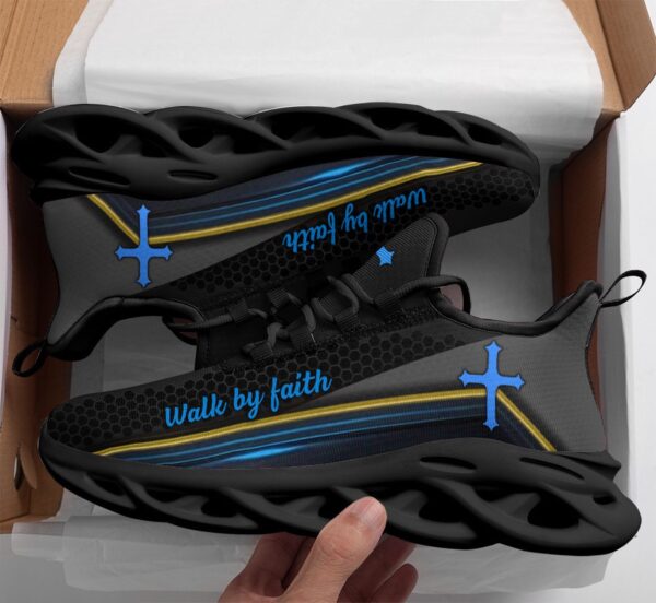 Jesus Walk By Faith Yezy Running Sneakers Gift for Men Women