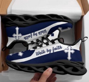 Jesus Walk By Faith Yezy Running Sneakers Gift for Men Women 1