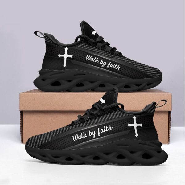 Jesus Walk By Faith Yezy Running Sneakers Gift for Men Women