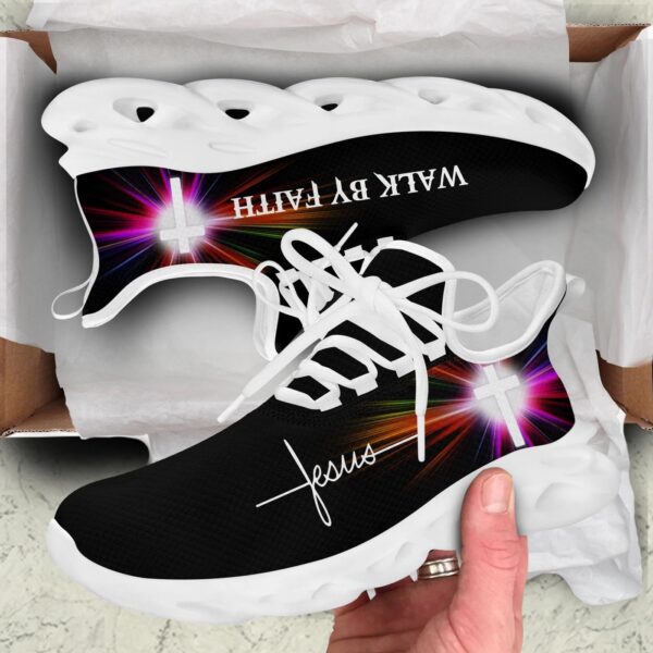 Jesus Walk By Faith Yezy Running Sneakers Gift for Men Women