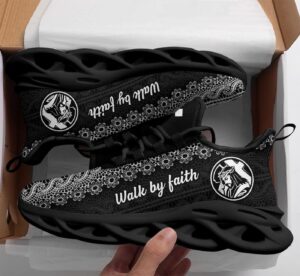 Jesus Walk By Faith Yezy Running Sneakers Gift for Men Women 1
