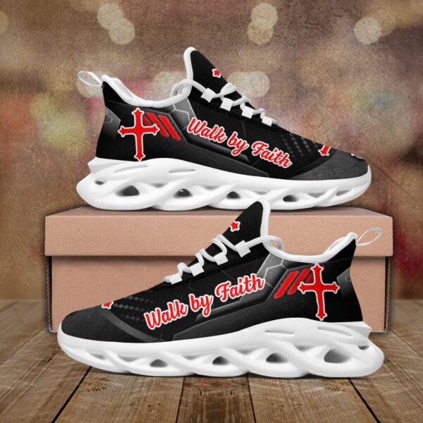 Jesus Walk By Faith Yezy Running Sneakers Gift for Men Women