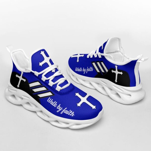 Jesus Walk By Faith Yezy Running Sneakers Gift for Men Women