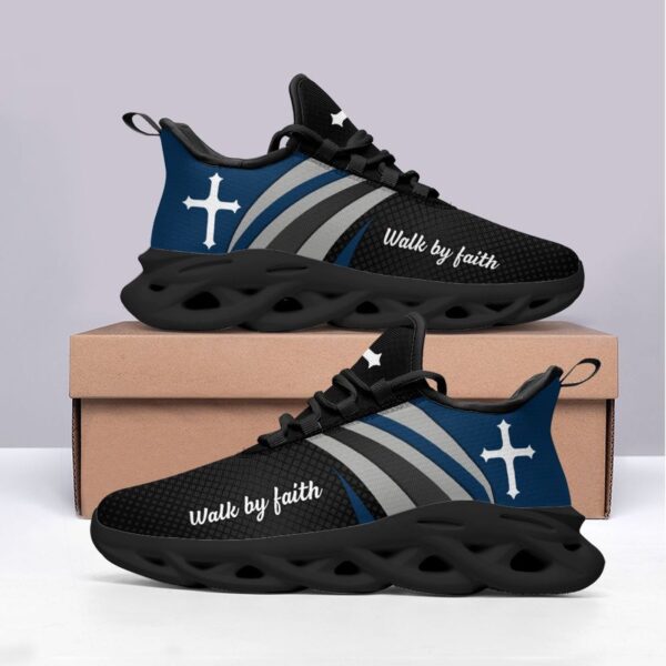 Jesus Walk By Faith Yezy Running Sneakers Gift for Men Women