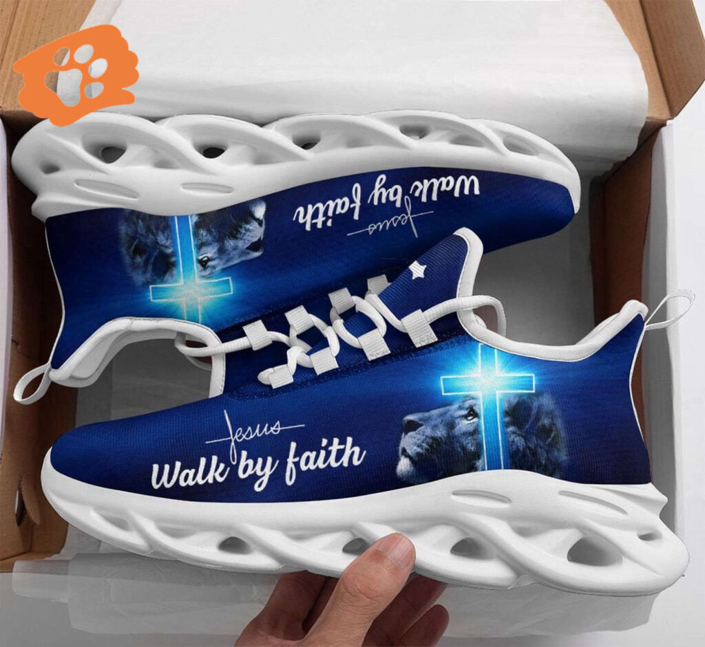 Jesus – Walk By Faith Yezy Running Sneakers Gift for Men Women Jesus – Walk By Faith Yezy Running Sneakers Gift for Men Women