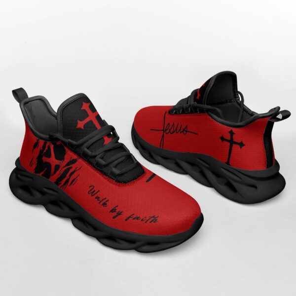 Jesus Walk By Faith Yezy Running Sneakers Gift for Men Women