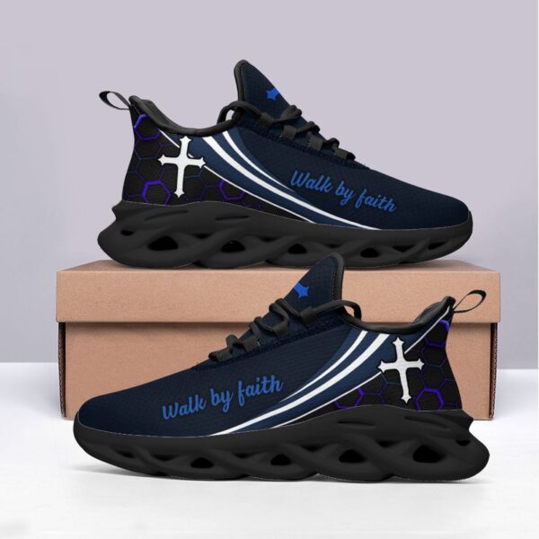 Jesus Walk By Faith Yezy Running Sneakers Gift for Men Women