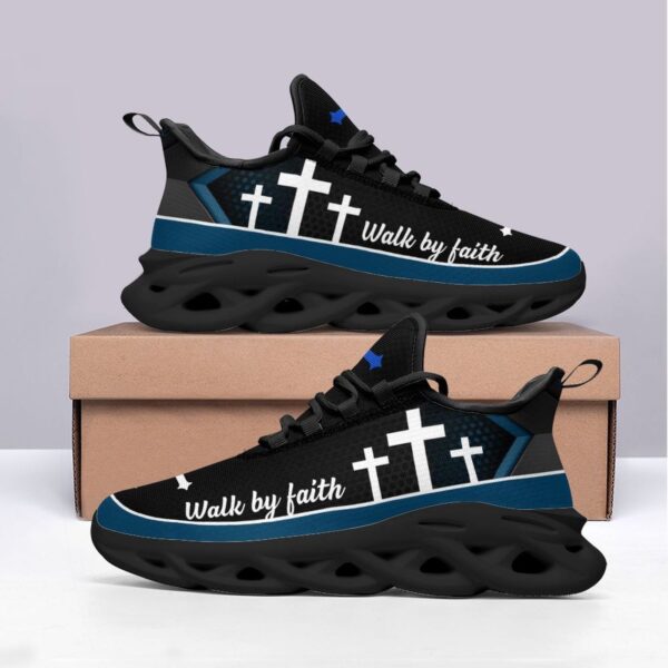 Jesus Walk By Faith Yezy Running Sneakers Gift for Men Women