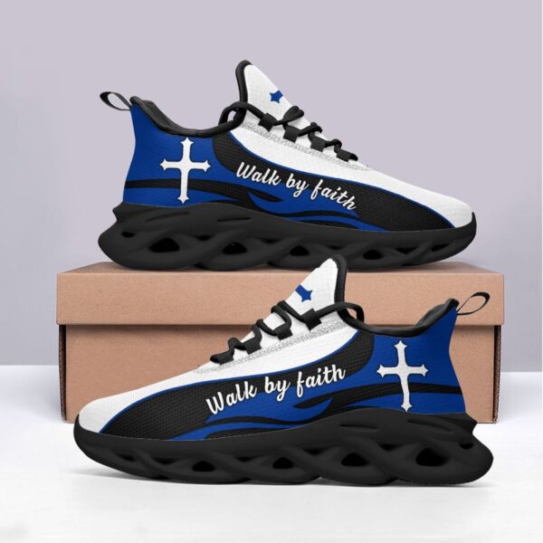 Jesus Walk By Faith Yezy Running Sneakers Gift for Men Women