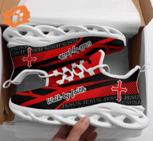 Jesus - Walk By Faith Yezy Running Sneakers Gift for Men Women