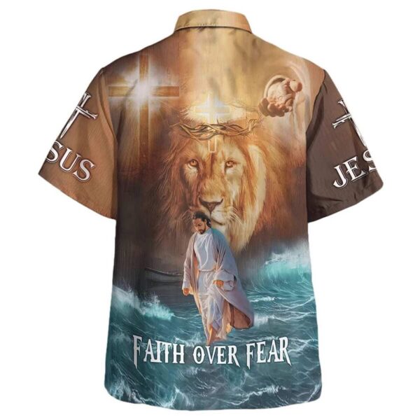 Jesus Walk On Water Men s Hawaiian Shirt Christian Faith Gift