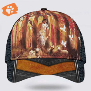 Jesus Walking In Forest With Lamb Classic Baseball Cap Hat  Trucker Classic Hats Gift