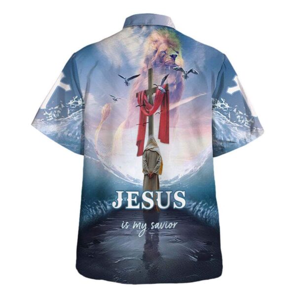 Jesus Walking On Water Hawaiian Shirt for Men – Christian Savior Gift