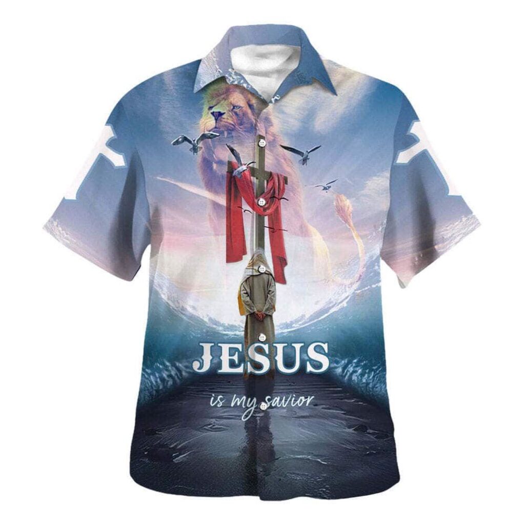 Jesus Walking On Water Hawaiian Shirt for Men – Christian Savior Gift Jesus Walking On Water Hawaiian Shirt for Men – Christian Savior Gift