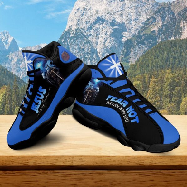 Jesus Warrior Knight Templar Basketball Shoes, Jesus Is My Savior Warrior Running Shoes, Armor Of God Christian Gift