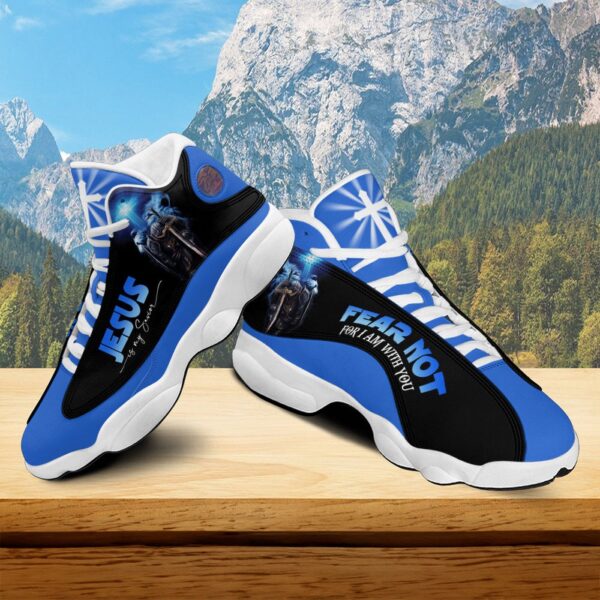 Jesus Warrior Knight Templar Basketball Shoes, Jesus Is My Savior Warrior Running Shoes, Armor Of God Christian Gift