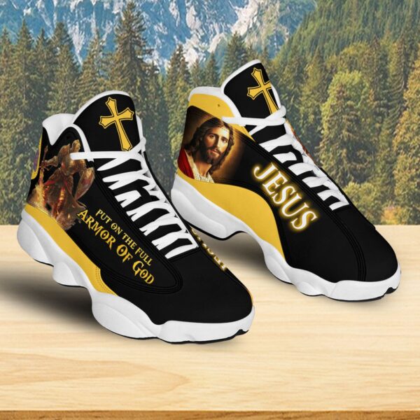 Jesus Warrior Knights Templar Put On The Full Armor Of God Basketball Shoes, Christian Faith Running Shoes