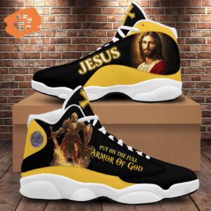 Jesus Warrior Knights Templar Put On The Full Armor Of God Basketball Shoes, Christian Faith Running Shoes