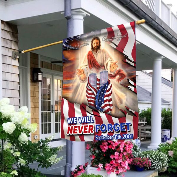 Jesus We Will Never Forget American Flag In Memory of September 11Th 2025 Patriot Day