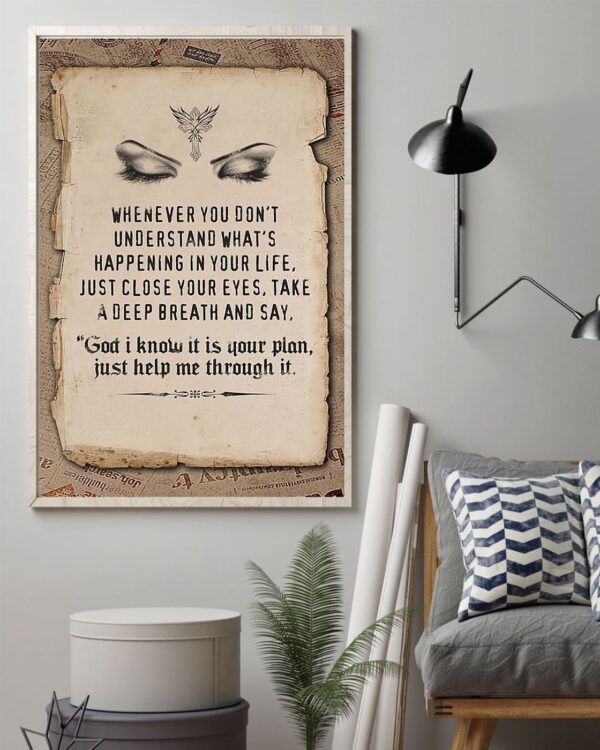 Jesus Whenever You Don’t Vertical Poster Canvas