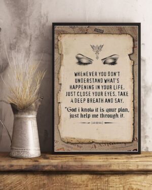 Jesus Whenever You Don’t Vertical Poster Canvas 3
