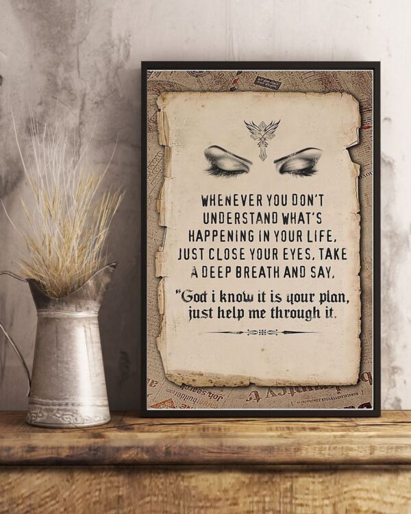 Jesus Whenever You Don’t Vertical Poster Canvas