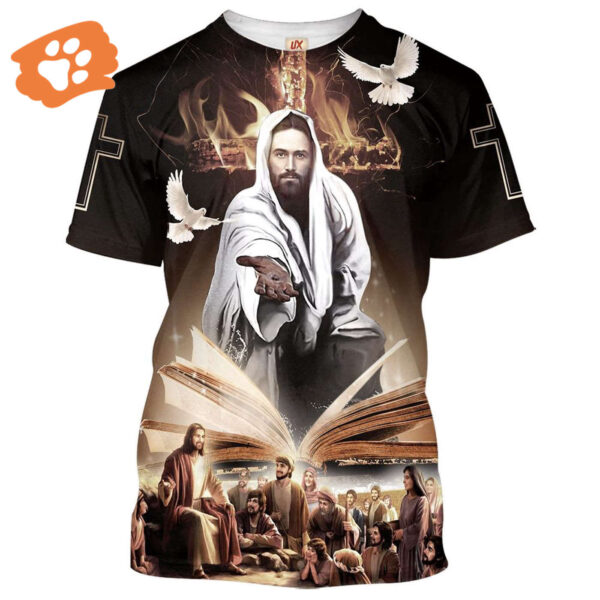 Jesus & Disciples 3D Printed T-Shirt for Men & Women – Christian Faith Apparel