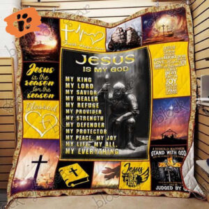 Jesus You Are My Everything Quilt NH150 - Inspirational Religious Bedding