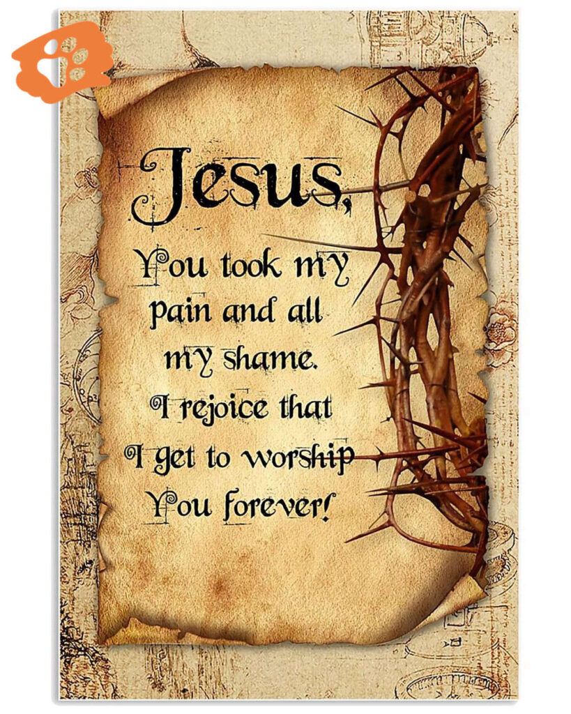 Jesus, You Took My Pain Vertical Poster Canvas Jesus, You Took My Pain Vertical Poster Canvas