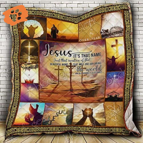 Jesus You re My Everything Quilt NP279A – Inspirational Religious Bedding