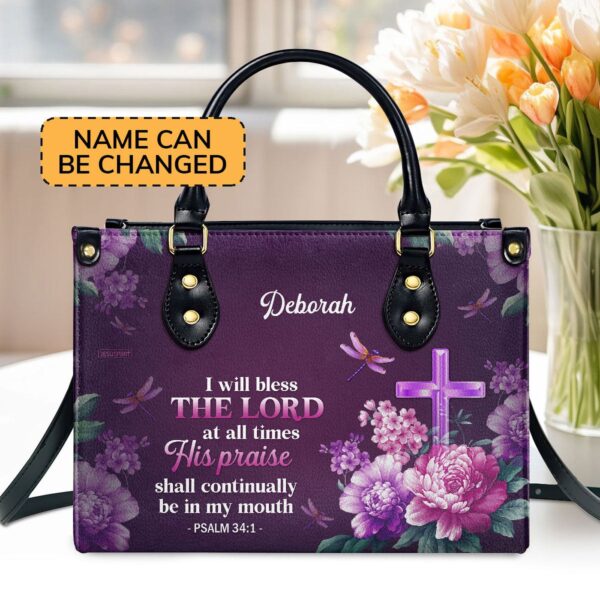 Personalized Jesuspirit Leather Bible Handbag Custom Name Gift For Her