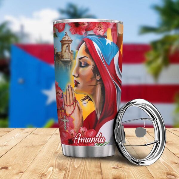 Just A Girl Who Loves Jesus Puerto Rico Personalized Stainless Steel Tumbler – Jesus Lover Men Women