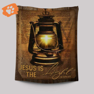 Kerosene Lamp Light Cross Jesus Tapestry - Illuminate Your Space with Religious Art