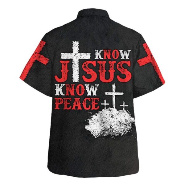 Know Jesus Know Peace Men s Christian Hawaiian Shirt – Perfect Gift for Christians